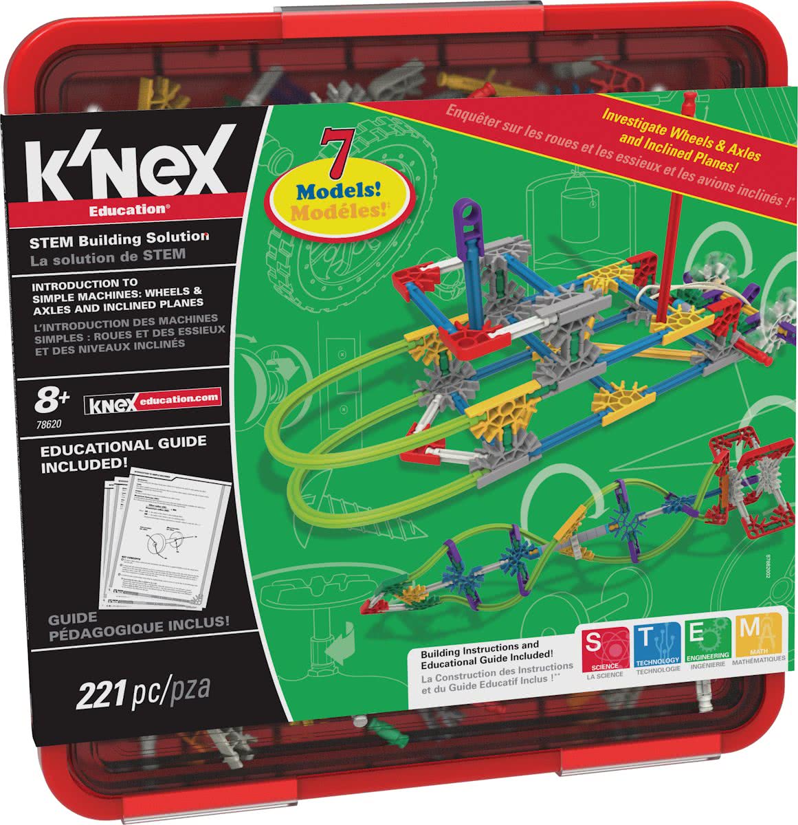 KNEX Education Intro to Simple Machines: Wheels, Axles & Inclined Planes - Bouwset